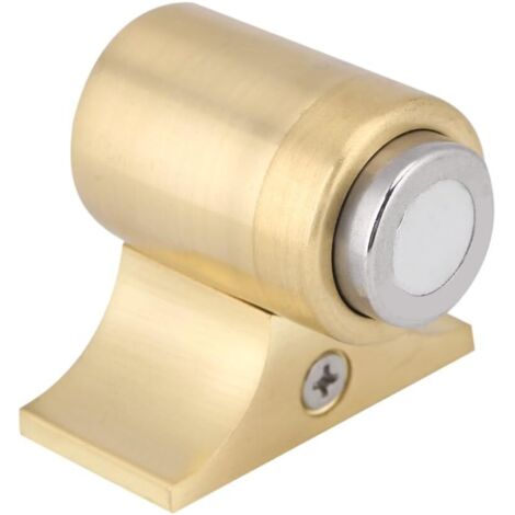 Butée de Porte Aimant sans barrière en Acier Inoxydable Butée de Porte intérieure Attache de Porte pour Chambre d'enfant(Cuivre Jaune)