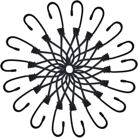 30 Pièces Tendeurs Elastique avec Crochets, 16cm Elastiques Sandows, Sandow Elastique pour Fixation Bache, Camping, Tente, Pavilion (1/5)