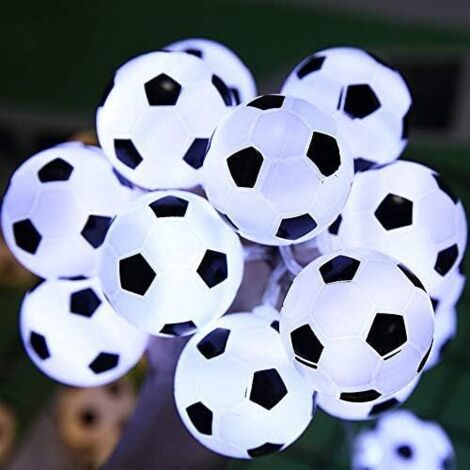 10LEDs Ballons de Football Guirlandes Lumineuses LED Fairy Light, Alimenté par Pile, Chambres à Coucher Fête à la Maison Noël Décoratif Football Fairy Lights (1/5)