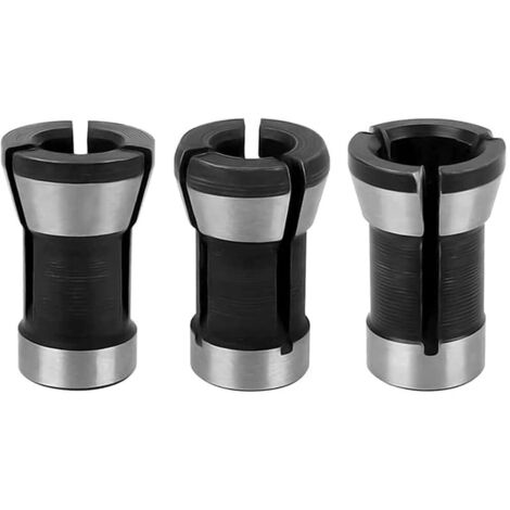 3 pièces pince mandrin adaptateur Kit 6mm/6.35mm/8mm pince mandrin pour perceuse mandrin fraisage mandrin accessoires NPTERBL (1/5)
