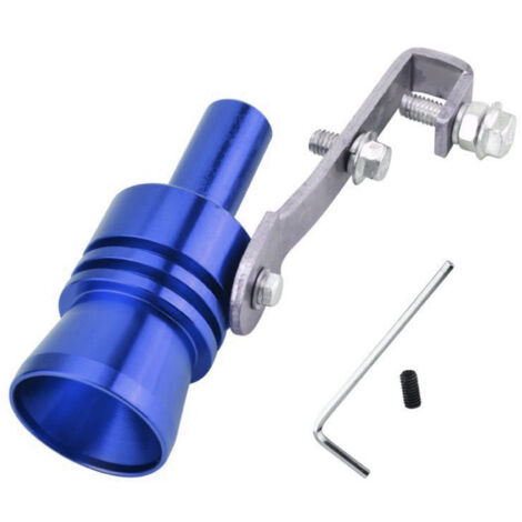 Voiture Turbo Sound d'échappement sifflet Pipe échappement Blow-Off Valve Simulator - taille M (couleur bleu)