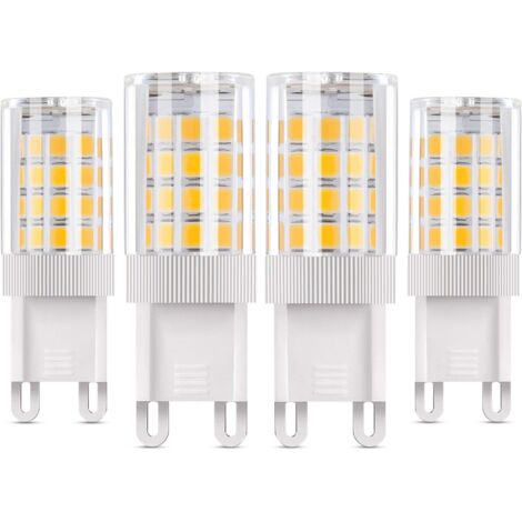 G9 Ampoule LED,5W équivalent à des Lampes Halogènes 50W,4 PCS Lampes à LED Blanc Chaud 3000K,Angle de Diffusion de 360°, AC85-220V,360LM,Non Dimmable (1/5)