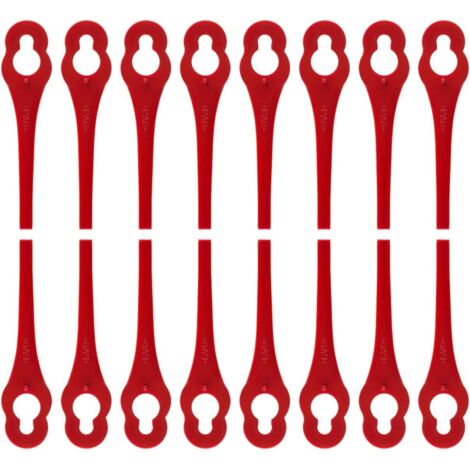 Lot de 100 Lames en Plastique de Rechange pour Coupe Bordure Florabest LIDL - Longueur 8,3cm (1/5)