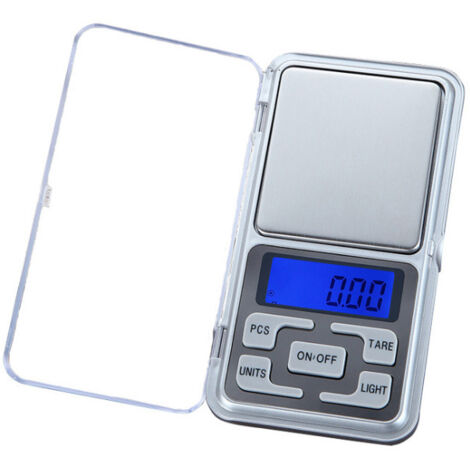 Aougo – Balance électronique de poche haute précision 500g – Affichage LCD – Rechargement pour bijoux et pierres précieuses – 0.01g