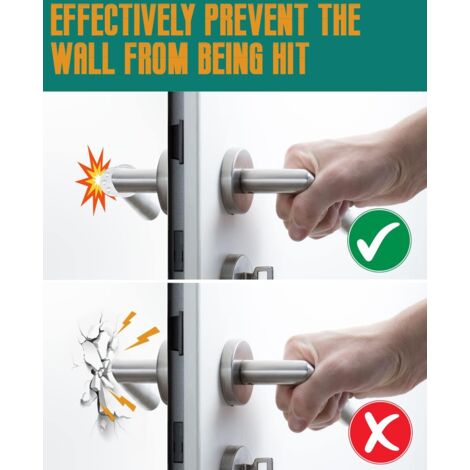 2 Plaques De Protection De Serrure – Bouclier De Sécurité Pour Porte – Argent Par Uxcell
