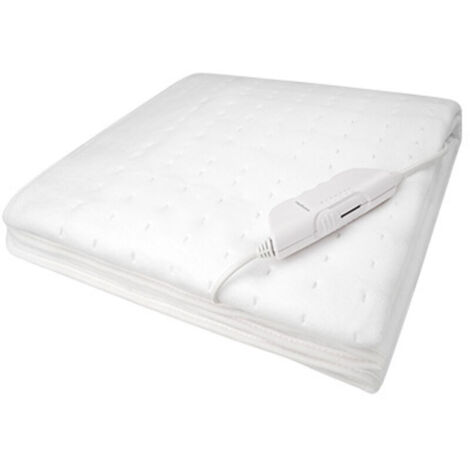 Surmatelas Chauffant Électrique 150x80cm avec Arrêt Automatique Couverture thermique Chauffe-matelas réglable à 3 Niveaux de Températures