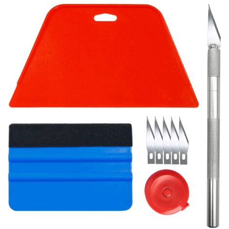 Kit Covering Outils de Film pour Papier peintFenêtre Voiture-Carrelage Vinyle-Raclette pour Pose Adhesif NPTERBL
