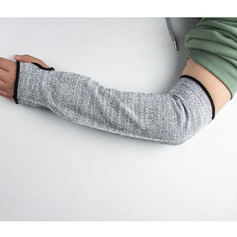 Manchon de Protection pour Bras, Manches Anti-coupures Manchon pour Bras de Sécurité Gants de Ttravail à Manches Longues Résistant aux Coupures pour Jardin Cuisine et Travaux Agricoles (45cm) (1/5)