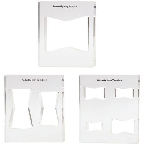 Lot de 3 modèles décoratifs pour le travail du bois, 7 en 1 pour nœud papillon décoratif (1/5)