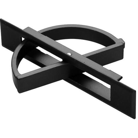 Poignée de Porte Encastrée Tatami Poignées Cachées en Alliage de Zinc Pratique Bouton de Plancher Encastré Dissimulé pour Tiroir Armoire Armoire de Plancher (Noir) (1/5)