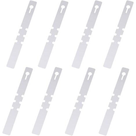 100 Pièces Étiquettes de Plantes en Plastique, Étiquettes d'arbres en Plastique, s'enroulent Autour d'étiquettes Suspendues pour Plantes, Étiquettes de Jardin Étanches (Blanc, 2x20cm)
