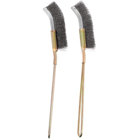 2 Pcs Brosse De Nettoyage De Cage À Oiseaux À Long Manche Mangeoire Cage Brosse À Fil Nettoyant Facile À Nettoyer Oiseau Perroquet Cage pour Animaux Brosse Accessoires 23X3 Cm