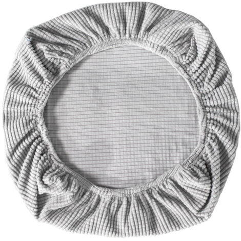 Housses de chaise élastiques en élasthanne - Lavables - Pour chaise de bureau, salle à manger, bar, fête de mariage - Argenté (1/5)