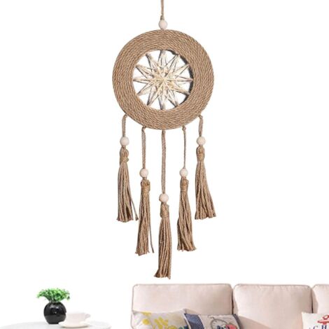 Décoration Murale Attrape-rêves Attrape-rêves en macramé à Suspendre Doux tissé à la Main, décoration Murale en macramé, décoration bohème pour Noël (1/5)