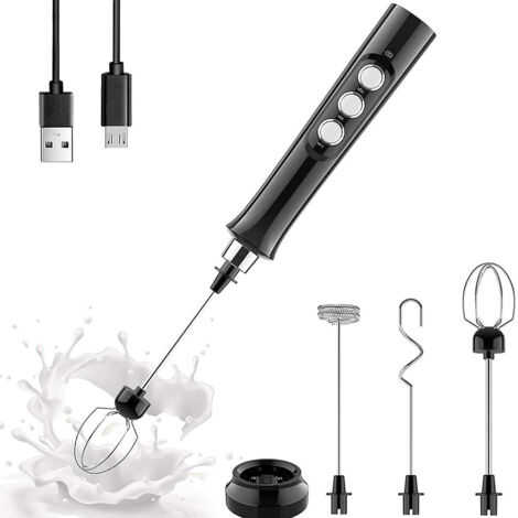 Piebert Lot De 3 Fouets Mousseurs à Lait Induction – Compatibles Jura, Clatronic, Rommelsbacher, Profi Cook, Bomann