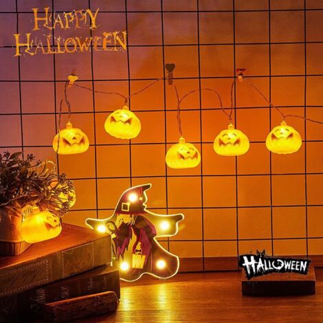 Carillon éolien Solaire Citrouille Lot De 2 Carillons éoliens Solaires En Forme De Citrouille LED Avec Lumière Solaire Halloween étanche Multicolore