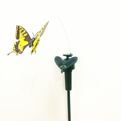 3X Piquets Papillon Fluttering Énergie Solaire Danse Jardin Pieu Decor Extérieur