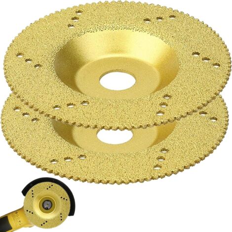 Disque diamanté Lame diamantée Coupe Humide ou sèche pour Une Coupe et Un meulage Lisses du Verre, du Jade, du Cristal(2Pcs) (1/5)