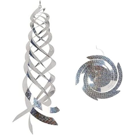 Aougo – Répulsif anti pigeon en spirale – Lot de 5 – Réfléchissant pour protéger jardin, balcon, cour – Installation facile, durable et écologique
