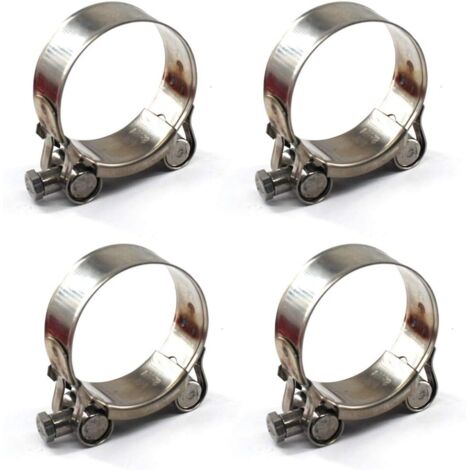 4 pièces 52-55mm Colliers de serrage à boulon en T Acier inoxydable 304 Collier de serrage (1/5)