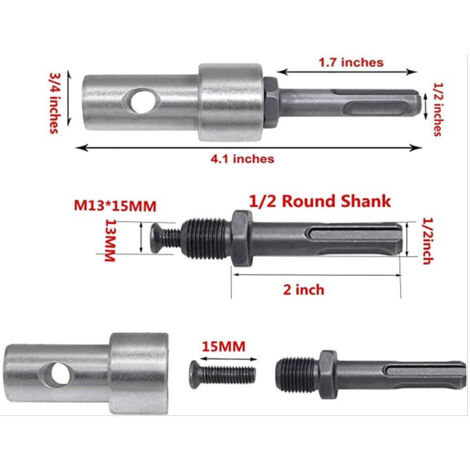 Adaptateur De Forage De Terre 20mm-10mm – Pour Perceuse, Adaptateur De Trou De Terre, Sur Pilotis, Neuf, Allemagne