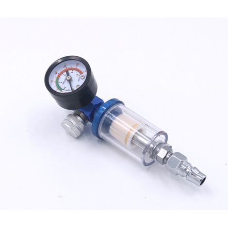 Régulateur d'air de pulvérisation au Pistolet à air compresseur + Filtre pièges à Huile séparateur d'eau avec Embout Accessoire Pistolet Peinture(G1/4)