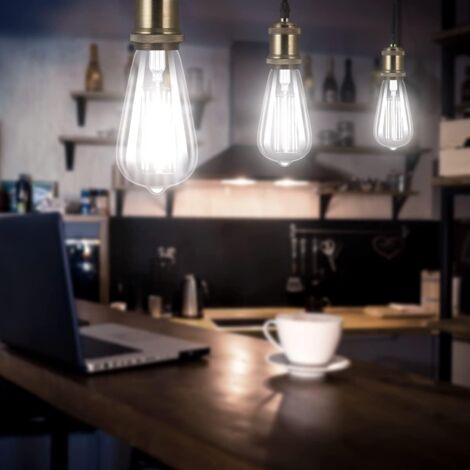 Ampoule LED Connectée E27 Vintage Edison – Compatible Alexa & Google Home – Multicolore RGB 16M De Couleurs, 5W, Sans Hub