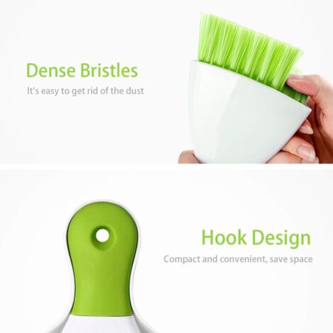 Mini Balai et Pelle à Poussière, Ensemble de Nettoyage de Clavier en Plastique, Nettoyeur de Cage pour Petits Animaux, Reptiles, Lapins, Cochons d'Inde, Hérissons