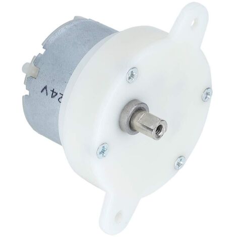 Aougo – Motoréducteur 12V à couple élevé – Vitesse 10 tr/min – Arbre double trou plat pour installation facile – Moteur silencieux pour présentoirs