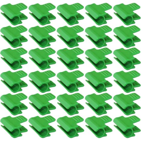 30 Serre Film Pinces, Fixations pour Serre, 11mm Clip de Serre, clips pour plantes, Clip Cerceau Tunnel de Filet en Plastique, pour Serres, support d'extension de plantes, Abris