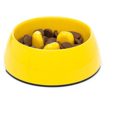 Aougo – Gamelle anti glouton pour chien – Antidérapante en mélamine – 140ml – Convient aux chiens de toutes tailles – Facile à nettoyer