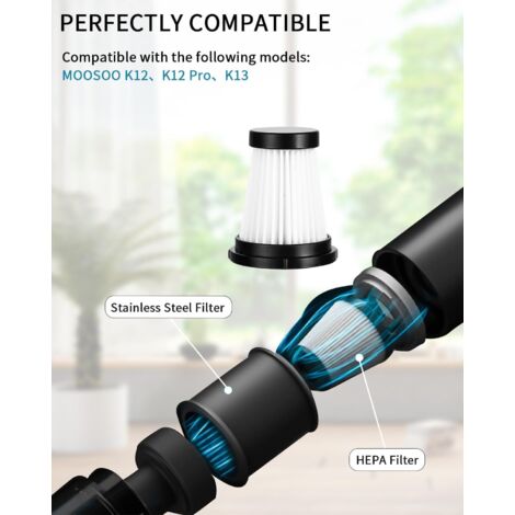 Lot De 3 Filtres HEPA Compatibles Aspirateurs Invictus X9 X8 X7 X4 - Pièces De Rechange