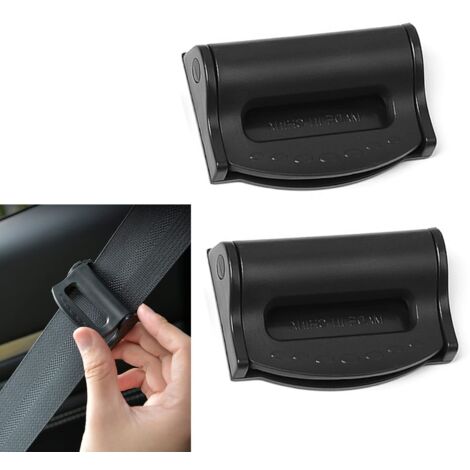 Aougo – Ajusteur de ceinture de sécurité voiture – Clip réglable antidérapant – Ajustement facile pour confort de conduite – Compatible ceintures standards