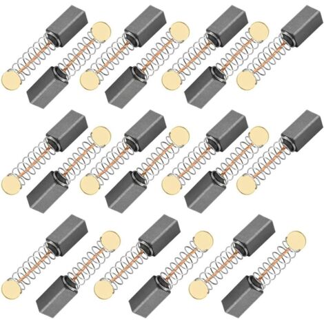 20pcs moteur brosse à charbon brosse à charbon universelle forage brosse à charbon 5 x 5 x 10mm moteur brosse à charbon ponceuse, scie circulaire brosse à charbon