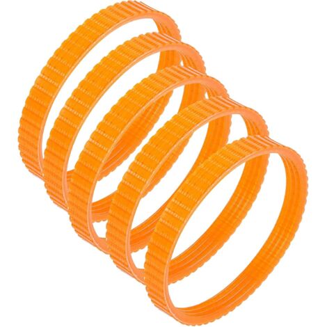 Aougo – Lot de 5 courroies d'entraînement pour rabot électrique – Longueur 238 mm – Largeur 9,6 mm – Conception à double denture pour transmission fluide - 1900B