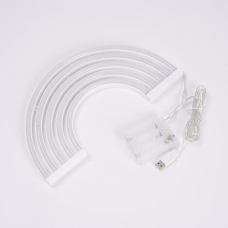 Néons Suspendus Arc En Ciel USB/Batterie - Décoration Lumineuse Pour Chambre, Bar, Fête