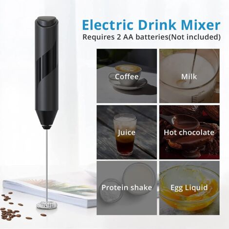 Double fouet mousseur à lait portatif USB-C mélangeur à boisson électrique rechargeable, fouet à café 3 vitesses réglables pour lattes, matcha, chocolat chaud, oeuf, matcha blanc | Best Buy Canada