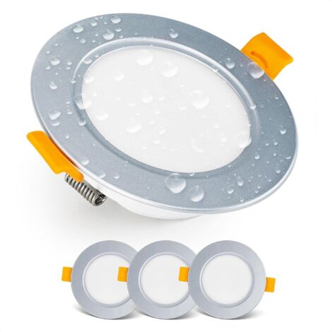 Lot Spot LED Encastrable Salle De Bain IP44 9W Blanc Chaud - Ultra Plat Non Dimmable