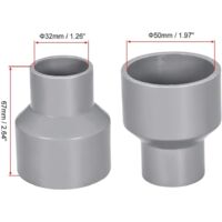 PATIKIL UPVC Réducteur Tuyau Raccord 32mm OD 20mm Barbelé, 1 Paquet Droit Accouplement Adaptateur Connecteur, Gris PATIKIL UPVC Réducteur Tuyau Raccord 32mm OD 20mm Barbelé, 1 Paquet Droit Accouplement Adaptateur Connecteur, Gris