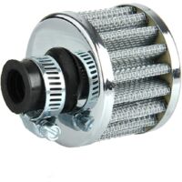 Filtre Air Froid Reniflard Carter Turbo Ventilateur 12MM Mini Argent Pour Voiture Moto(argent)