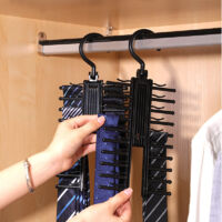 Cintre en métal rotatif à 360 degrés à 8 crochets pour ceinture et cravate, organisateur de placard pour ceintures, cravates, soutiens-gorge, débardeurs, écharpes, chapeaux, sacs à main (noir, 1 pièce