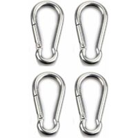FresKaro Lot de 2 mousquetons verrouillables de 7,6 cm robustes en aluminium 12 kN, anti-rouille, léger, pour laisse de chien, hamacs, balançoire, camping, clé, en forme de D, bleu FresKaro Lot de 2 mousquetons verrouillables de 7,6 cm robustes en aluminium 12 kN, anti-rouille, léger, pour laisse de chien, hamacs, balançoire, camping, clé, en forme de D, bleu