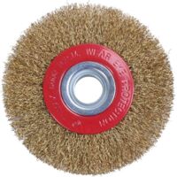 Wire wheel machine with flat wire brush for derusting steel wire wheel and metal brush wheel for polishing bench grinder