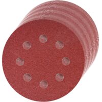Disques Abrasifs 125mm Grain Mixte 40/60/80/100/120/150/180/240 Papier Poncer 80 Pièces 8 Trous Disque Poncage pour Ponceuse Excentrique NPTERBL