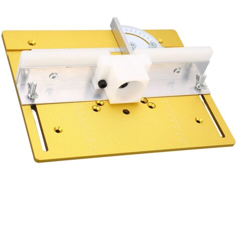 Plaque Insertion Scie Sauteuse En Alliage Aluminium – Plateforme Stable Pour Coupes Précises, Kit Complet