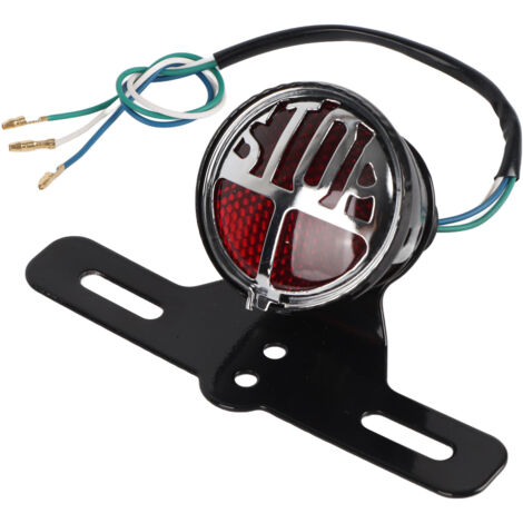 Feu Arrière de Vélo 48V, Feu Arrière de Frein Électrique à Haute Luminosité LED pour Vélo Électrique