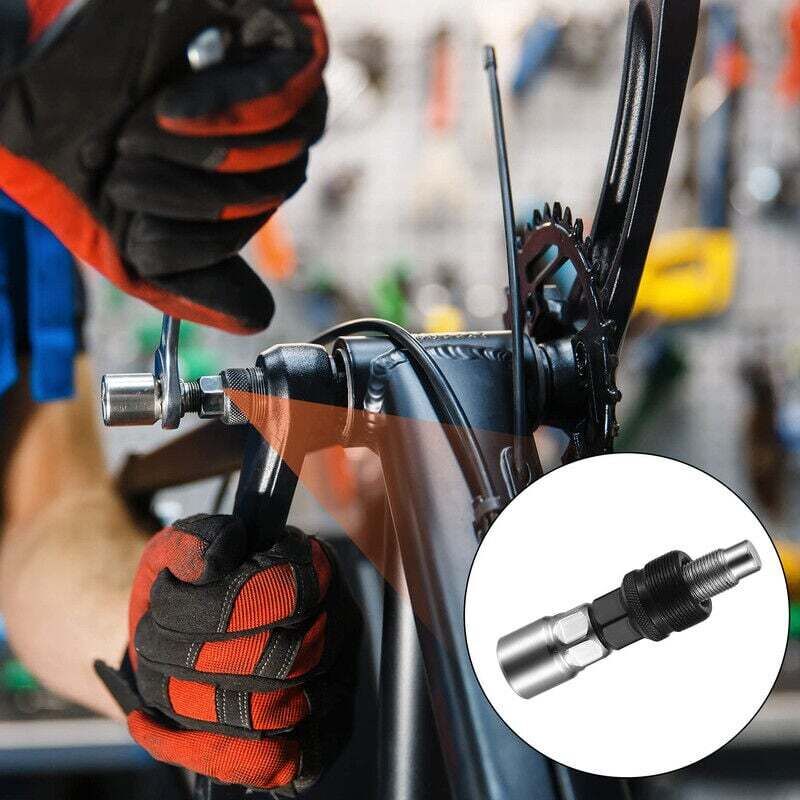 Extracteur De Manivelle & Démonte-Pédalier Vélo - Kit Complet Acier Carbone Avec Clé 16 Mm - Outil Réparation VTT Route Fixie