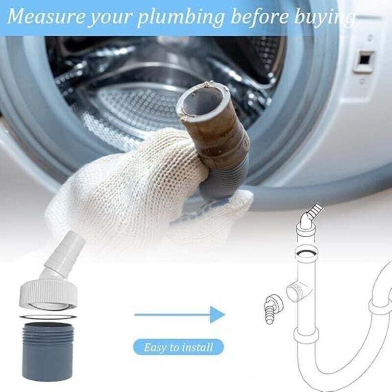 Adaptateur Évacuation Machine à Laver / Lave-Vaisselle 40 Mm – Entrée 18-23 Mm + Collier Métallique 20-32 Mm – Raccordement Fiable MONTERAL