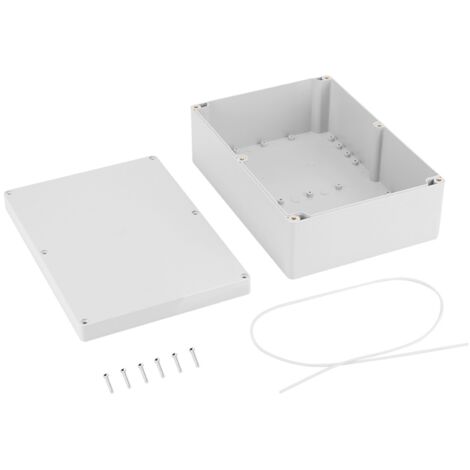 Boîtier de jonction en plastique blanc résistant à l'eau, 263 x 185 x 95 mm, pour projets de bricolage