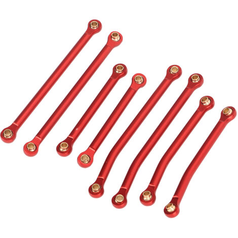 Lot De 4 Bielles De Direction En Alliage Pour Servo HSP 1/10 94123 - Renfort Violet Pour RC